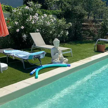 Gite Climatise Avec Piscine Sur Les Hauteurs De Bollene Exterior photo